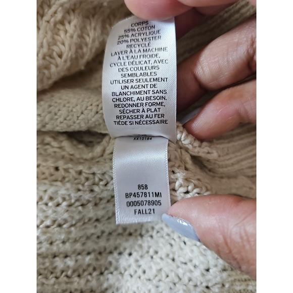 BP Retro Knit Cardigan In Cream Button Up Front Sweater Size M - Picture 7 of 12